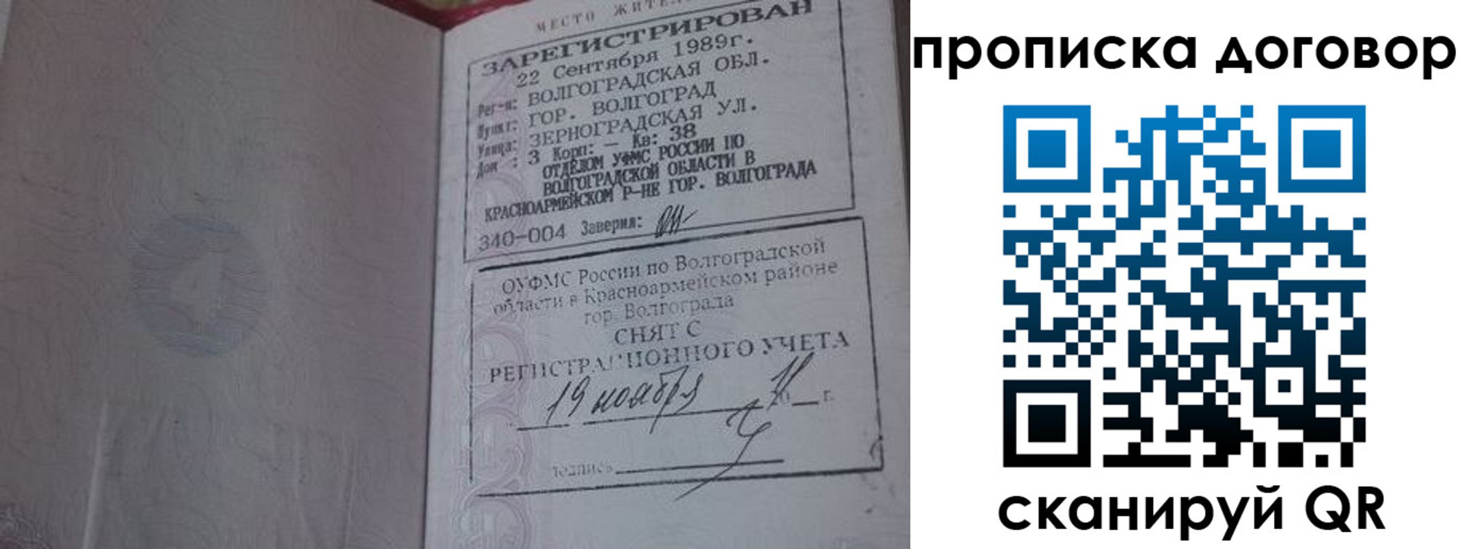 прописка в Щёкино